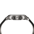 Side profile of RAM Oinas R5011S1/4 Swiss watch with 40mm stainless steel case and black leather strap.